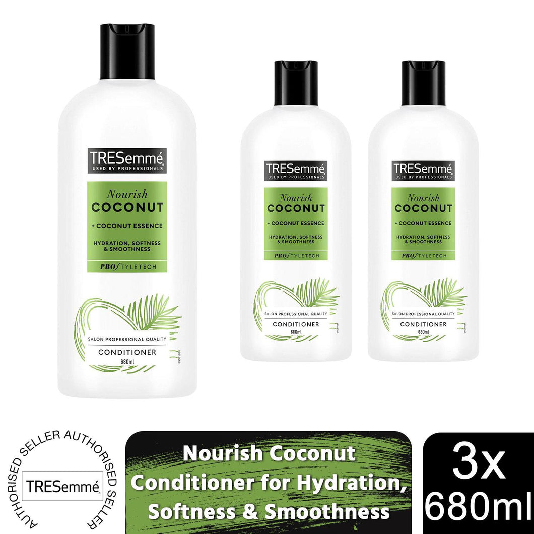 Tresemme Conditioner Nourish Coconut for Hydration, Softness&Smoothness, 3x680ml