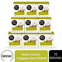 Load image into Gallery viewer, Nescafe Dolce Gusto Coffee Pods Caps Box of 16 Cappuccino Extra Cremoso