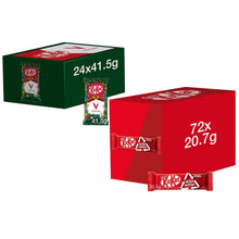 Load image into Gallery viewer, Nestle Chocolate Bar, KitKat Vegan 24x41.5g &amp; KitKat 2 Finger 72x20.7g
