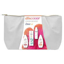 Load image into Gallery viewer, Dove Discover Ultimate Beauty Bag Gift Set , Body Wash, Deodorant &amp; Lotion