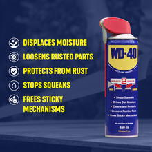 Load image into Gallery viewer, WD-40 Multi-Use Lubricant Smart Straw Spray 450ml x6, Removes Grease, Stops Rust