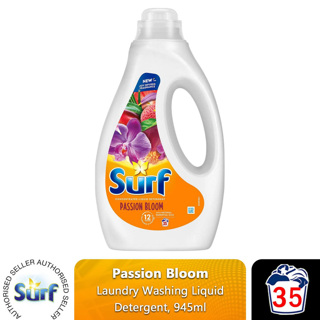 Surf Laundry Washing Liquid Detergent Passion Bloom 945ml, 35 Washes