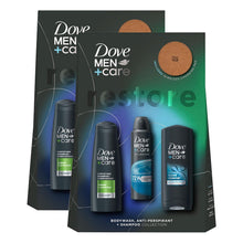 Load image into Gallery viewer, Dove Men+Care Restore Bath &amp; Body Collection Gift Set for Him w/ Charging Pad