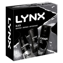 Load image into Gallery viewer, Lynx Black Body Wash, Body Spray &amp; Anti-Perspirant 3pcs Gift Set for Him