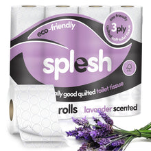 Load image into Gallery viewer, Splesh by Cusheen Quilted Lavender Fragrance 3 Ply Toilet Tissue Paper 36 Rolls