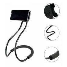 Load image into Gallery viewer, Gooseneck Universal Phone Holder Black Flexible Adjustable Mobile Stand Clamp