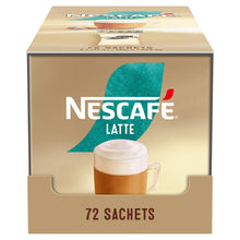 Load image into Gallery viewer, Nescafe Latte Instant Coffee Sachets 72 Pack - Creamy Frothy Instant Drink 18g