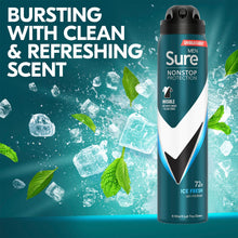 Load image into Gallery viewer, Sure Men Antiperspirant 72H Nonstop Protection Invisible Ice Advance Deo, 3x250ml