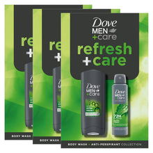 Load image into Gallery viewer, Dove Men+Care Refresh+Care Gift Set with Extra Fresh Bodywash &amp; Antiperspirant