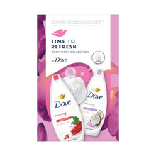 Load image into Gallery viewer, Dove Time to Refresh Body Wash Collection 2Pcs Gift Set for Her with Shower Puff