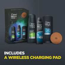 Load image into Gallery viewer, Dove Men+Care Restore Bath &amp; Body Collection Gift Set for Him w/ Charging Pad