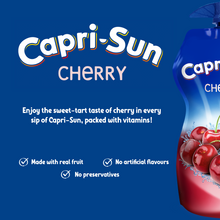 Load image into Gallery viewer, Capri Sun Cherry Juice with Vitamins &amp; Antioxidants - No Preservatives, 15x330ml