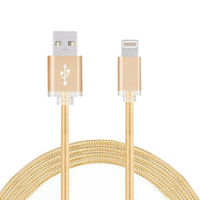 Load image into Gallery viewer, FX Braided iPhone USB Data Cable - 1m - Gold