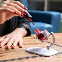 Load image into Gallery viewer, Envie Nail Polish Holder Finger Bottle Holder For Manicure and Pedicure, White
