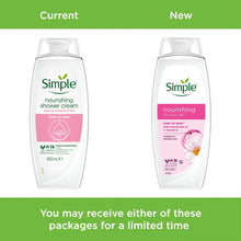 Load image into Gallery viewer, Simple Kind to Skin Nourishing Shower Cream with Gentle Formulation 450ml, 12 Pk