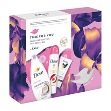 Load image into Gallery viewer, Dove Time for You Favourite Selection 3pcs Gift Set for Her with Beauty Bag