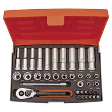 Load image into Gallery viewer, BAHCO SL25L SOCKET SET 37PC 1/4SQDR MM DEEP