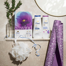 Load image into Gallery viewer, Dove Unwind Bodywash Collection 2 Pieces Gift Set for Her with Shower Puff