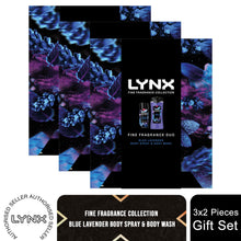 Load image into Gallery viewer, Lynx Fine Fragrance Duo Collection Blue Lavender 2 Pieces Gift Set for Him