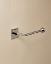 Load image into Gallery viewer, Cosmic Toilet Roll Holder Light Grey Adhesive Measures 4.5 x 8 x 15.5 cm