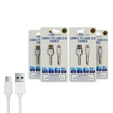 Load image into Gallery viewer, FX Factory USB-C Charging &amp; Data Cable 1m White Fast Sync, 4 Pack