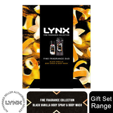 Load image into Gallery viewer, Lynx Fine Fragrance Duo Collection Black Vanilla 2 Pieces Gift Set for Him
