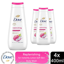 Load image into Gallery viewer, Dove Advanced Care Body Wash Replenishing 24Hr Renewing Micromoisture 400ml, 4Pk