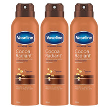 Load image into Gallery viewer, Vaseline Body Lotion Intensive Care Cocoa Radiant Spray Moisturiser 190ml,3 Pack