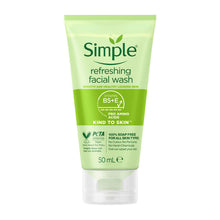 Load image into Gallery viewer, Simple Kind to Skin Soap Free Refreshing Facial Gel Wash 50ml, 3 or 6 Pack