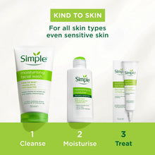 Load image into Gallery viewer, Simple Face Wash-Moisturising, Refreshing, Clear Pore Scrub or Glow 150ml, 2Pack