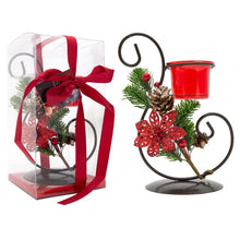 Load image into Gallery viewer, Candle holder  3x22cm Christmas Gifts Red PVC-Box