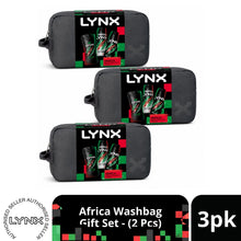 Load image into Gallery viewer, LYNX Africa Washbag Gift Set 3 piece, Choose your pack 1,2,3 or 4