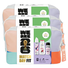Load image into Gallery viewer, FIFA Match Day Fit Gift Set for Her with Body Wash Body Spray and Wash Bag