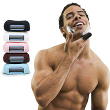 Load image into Gallery viewer, Envie 2 in 1 Finger Shaver Mini Razor Travel Portable Toothbrush Cover Black