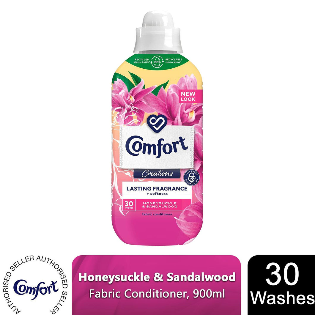 Comfort Creations Fabric Conditioner Honeysuckle & Sandalwood, 30 Wash - 900ml