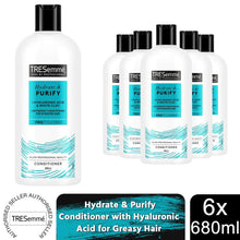Load image into Gallery viewer, Tresemme Conditioner Hydrate &amp; Purify Greasy Hair with Hyaluronic Acid, 6x 680ml