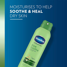 Load image into Gallery viewer, Vaseline Aloe Soothe Care Bundle Lotion 600ml, Spray 190ml &amp; Lip Therapy 20g Set