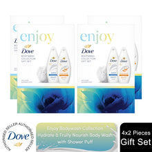 Load image into Gallery viewer, Dove Enjoy Bodywash Collection 2 Pieces Gift Set for Her with Shower Puff