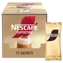 Load image into Gallery viewer, Nescafe Cappuccino Instant Coffee Sachets 72 Pack - Frothy Creamy Drink 15.5g
