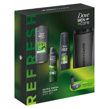 Load image into Gallery viewer, Dove Men+Care Extra Fresh Collection Gift Set for Him with Bottle &amp; Gym Towel