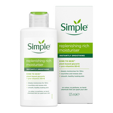 Load image into Gallery viewer, 3xor6x 125ml Simple KindtoSkin 12H Moisturisation Replenishing Rich Moisturiser