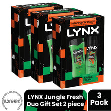 Load image into Gallery viewer, LYNX Jungle Fresh Duo Gift Set 2 piece, Choose Your Pack Size 1,2,3 or 4