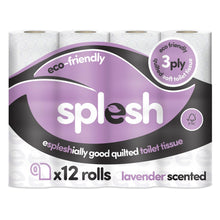 Load image into Gallery viewer, Splesh by Cusheen Quilted Lavender Fragrance 3 Ply Toilet Tissue Paper 36 Rolls