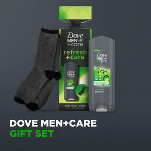 Dove Men+Care Gift Set Refresh+Care Extra Fresh Body Wash & Socks 1 Piece