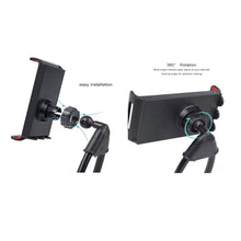 Load image into Gallery viewer, Gooseneck Universal Phone Holder Black Flexible Adjustable Mobile Stand Clamp