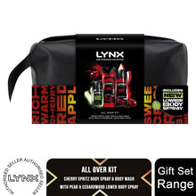 Load image into Gallery viewer, Lynx Fine Fragrance Washbag Gift Set, Premium Cherry Spritz and Pear Scent