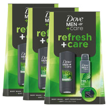 Load image into Gallery viewer, Dove Men+Care Refresh, Extra Fresh Body Wash, Deodorant and Manicure Gift Set