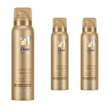 Load image into Gallery viewer, Dove Derma Spa Self Tan Body Mousse Summer Revived for Medium/Dark Skin, 3x150ml