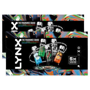 Lynx Fragrance Squad Gift Set 5 Body Sprays Long-Lasting, Fresh, Daily Scent Kit