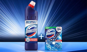 Domestos 2x750ml + Splesh 72 Luna Bloom + CIF Bath Spray 700ml